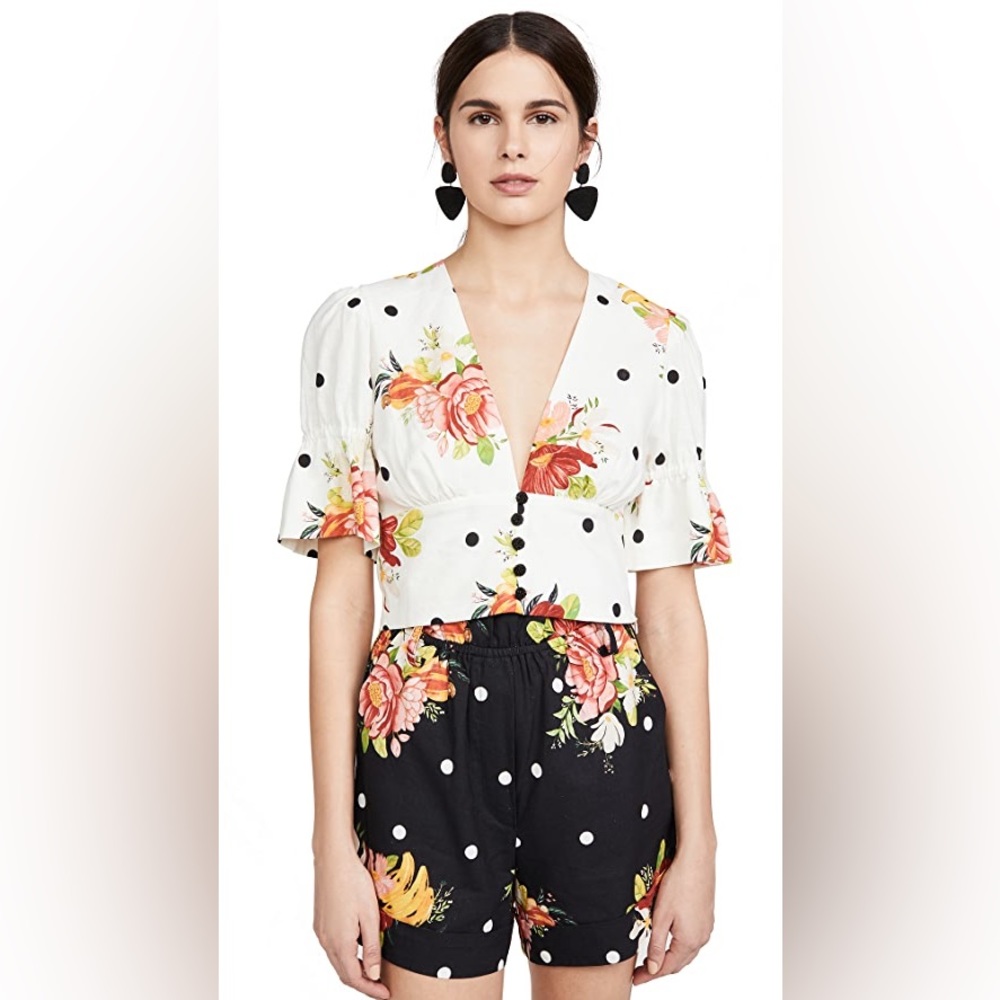 Farm Rio Nanaju Crop Top M
